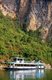 China: Tour boat on the Zuo River (Zuo Jiang), Longrui Nature Reserve, Guangxi Province